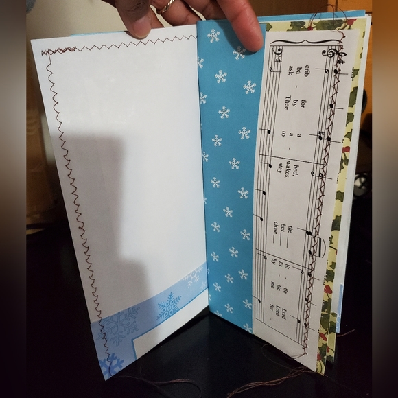 🎄 HAND CRAFTED Christmas card journal notebook with box - Picture 4 of 11